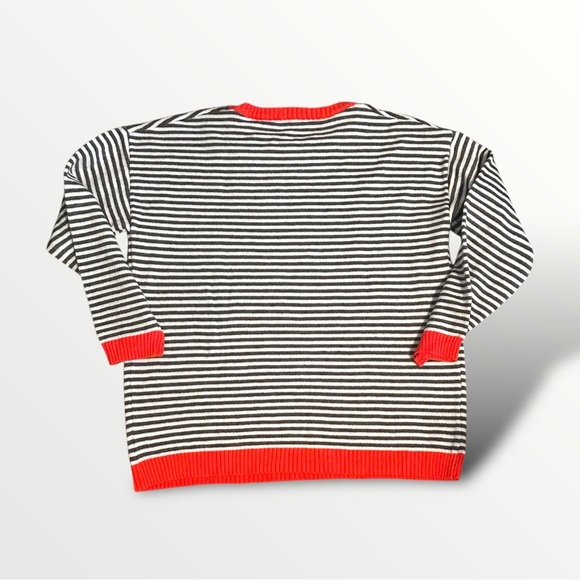It is Well Boutique; Stripe Contrast Trim Crew Neck Sweater; NWT; Medium (6/8) - Picture 6 of 9